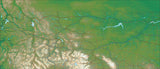 USA State Relief and Vector Map Package of Montana - Photoshop JPEG and Illustrator EPS