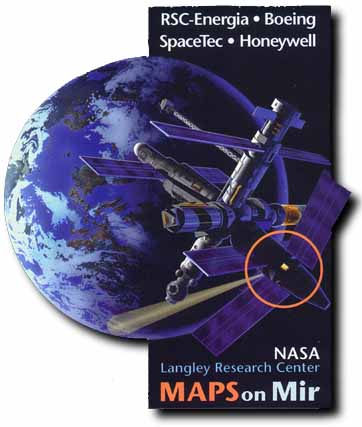 Final publicity on the NASA - Mir mission you need a stunning view from space using map #738 with added cloud cover