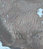 USA State Relief and Vector Map Package of Nevada - Photoshop JPEG and Illustrator EPS