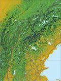 USA State Relief and Vector Map Package of New Hampshire - Photoshop JPEG and Illustrator EPS