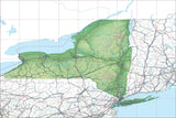 USA State Relief and Vector Map Package of New York - Photoshop JPEG and Illustrator EPS