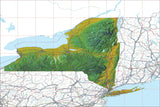 USA State Relief and Vector Map Package of New York - Photoshop JPEG and Illustrator EPS