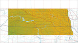 USA State Relief and Vector Map Package of North Dakota - Photoshop JPEG and Illustrator EPS