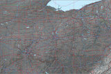 USA State Relief and Vector Map Package of Ohio - Photoshop JPEG and Illustrator EPS