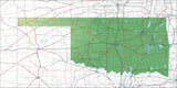USA State Relief and Vector Map Package of Oklahoma - Photoshop JPEG and Illustrator EPS