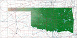 USA State Relief and Vector Map Package of Oklahoma - Photoshop JPEG and Illustrator EPS