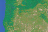 USA State Relief and Vector Map Package of Oregon - Photoshop JPEG and Illustrator EPS