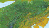 USA State Relief and Vector Map Package of Pennsylvania - Photoshop JPEG and Illustrator EPS