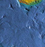 Mountain High Map # 611 antarctic 0 low contrast relief based on land and seafloor elevation