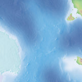Mountain High Map # 614 antarctic 90e high contrast relief featuring land vegetation