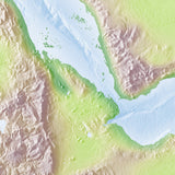 Mountain High Map # 104 ethiopia high contrast relief featuring land vegetation