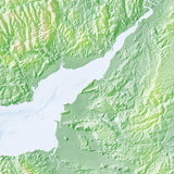 Mountain High Map # 518 england south high contrast relief featuring land vegetation