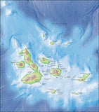 Mountain High Map #216 galapagos photoshop low contrast relief map with close up detail