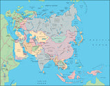 Mountain High Map # 301 asia illustrator geopolitical view