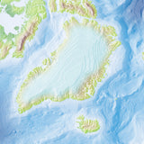 Mountain High Map # 607 arctic 0 high contrast relief featuring land vegetation