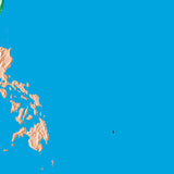 Mountain High Map # 309 indonesia low contrast colorized relief basd on political outline