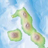 Mountain High Map # 216 galapagos high contrast relief featuring land vegetation