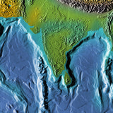 Mountain High Map # 603 indian ocean low contrast relief based on land and seafloor elevation