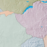 Mountain High Map # 108 south africa low contrast colorized relief basd on political outline