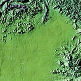 Mountain High Map # 507 balkans low contrast relief based on land and seafloor elevation