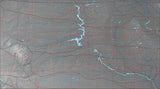 USA State Relief and Vector Map Package of South Dakota - Photoshop JPEG and Illustrator EPS