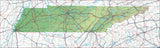 USA State Relief and Vector Map Package of Tennessee - Photoshop JPEG and Illustrator EPS
