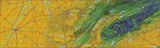 USA State Relief and Vector Map Package of Tennessee - Photoshop JPEG and Illustrator EPS