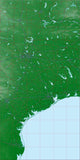 USA State Relief and Vector Map Package of Texas (East) - Photoshop JPEG and Illustrator EPS