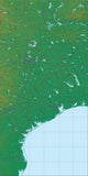 USA State Relief and Vector Map Package of Texas (East) - Photoshop JPEG and Illustrator EPS