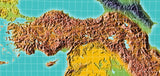 Photoshop JPEG Relief map and Illustrator EPS vector map Turkey - Photoshop JPEG Illustrator EPS Vector