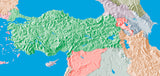 Photoshop JPEG Relief map and Illustrator EPS vector map Turkey - Photoshop JPEG Illustrator EPS Vector