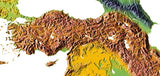 Photoshop JPEG Relief map and Illustrator EPS vector map Turkey - Photoshop JPEG Illustrator EPS Vector