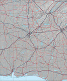 USA State Relief and Vector Map Package of Alabama - Photoshop JPEG and Illustrator EPS