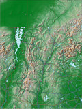 USA State Relief and Vector Map Package of Vermont - Photoshop JPEG and Illustrator EPS
