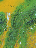 USA State Relief and Vector Map Package of Vermont - Photoshop JPEG and Illustrator EPS