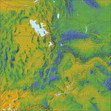 USA State Relief and Vector Map Package of Utah - Photoshop JPEG and Illustrator EPS