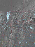 USA State Relief and Vector Map Package of Vermont - Photoshop JPEG and Illustrator EPS