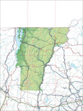 USA State Relief and Vector Map Package of Vermont - Photoshop JPEG and Illustrator EPS