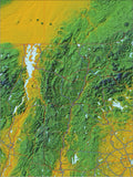 USA State Relief and Vector Map Package of Vermont - Photoshop JPEG and Illustrator EPS