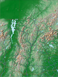 USA State Relief and Vector Map Package of Vermont - Photoshop JPEG and Illustrator EPS
