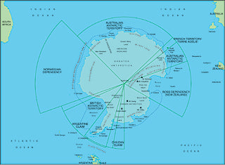 Illustrator EPS map of Antarctica centerd on 90 East